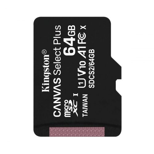 KINGSTON MikroSD 64 GB SelectPlus bez ad. CL10