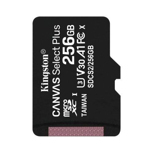 KINGSTON mikroSD memorijska kartica 256 GB SelectPlus bez ad.CL10